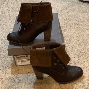 Womens Timberland heeled booties